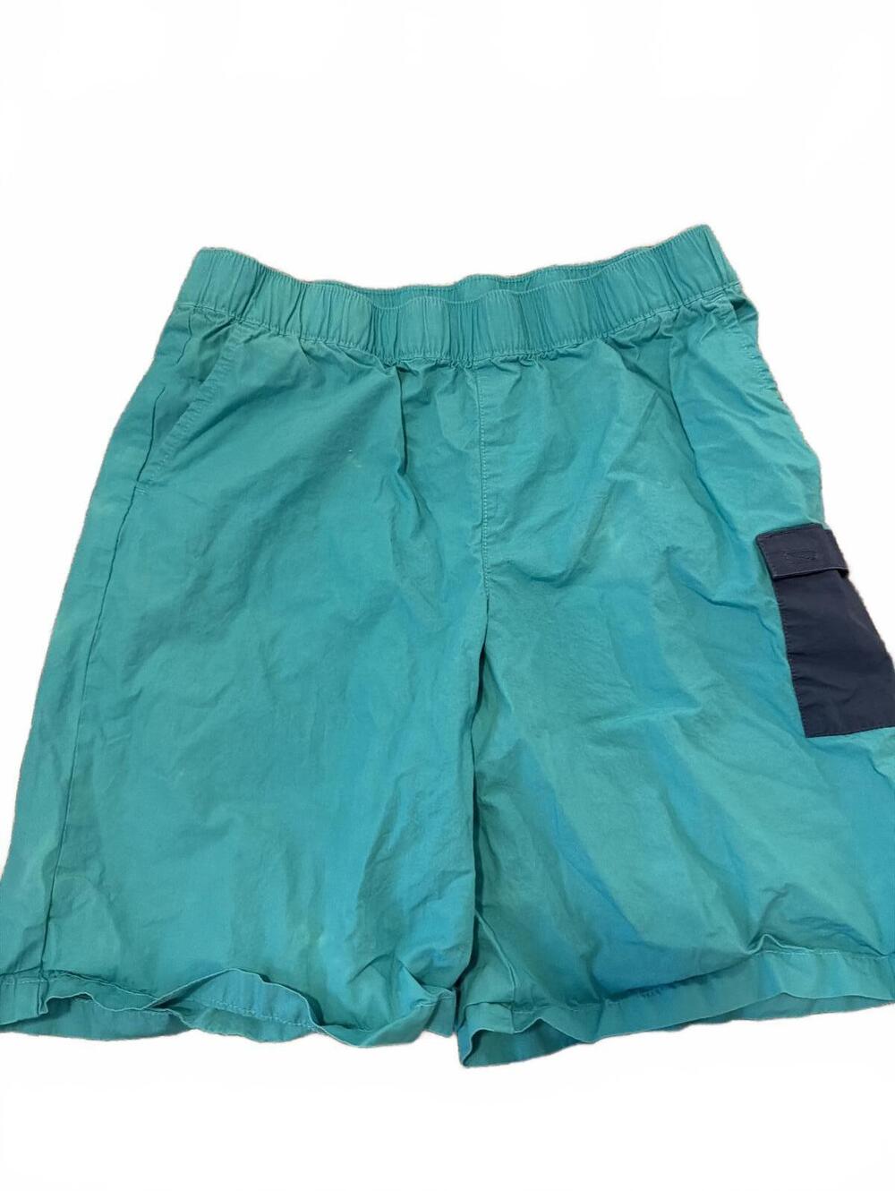Columbia Boys XL Green Cargo Shorts Elastic Waist
